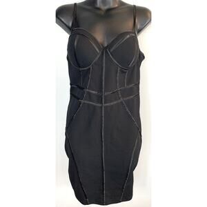 Blashe Dress Women's Black L Adjustable Spaghetti Straps